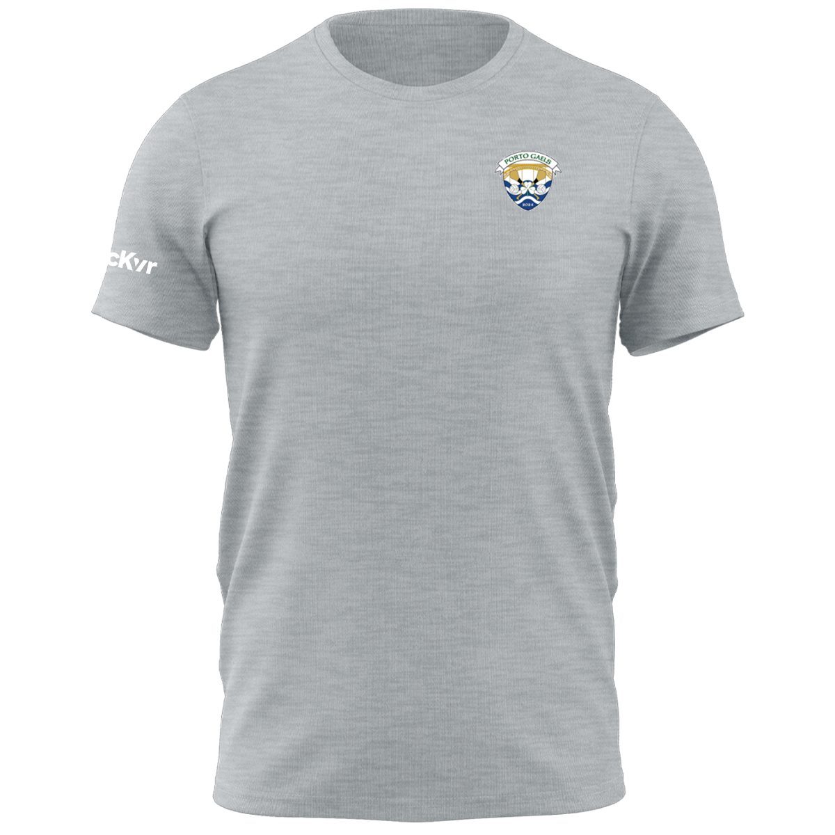 McKvr Portugal National Team GAA Core Pro Cotton Tee - Youth - Light Grey