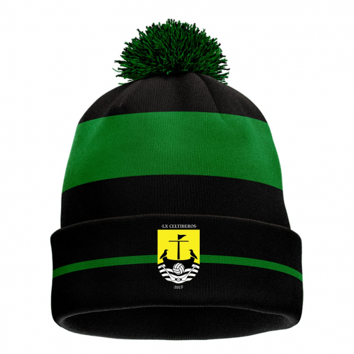 McKvr Lisbon Celtiberos GAA Core Pro Bobble Hat - Adult - Black/Green