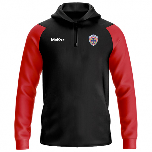 McKvr Portugal National Team GAA Core Pro 1/4 Zip Hoodie - Youth - Black/Red