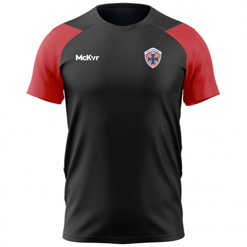 McKvr Portugal National Team GAA Core Pro Tech Tee - Adult - Black/Red