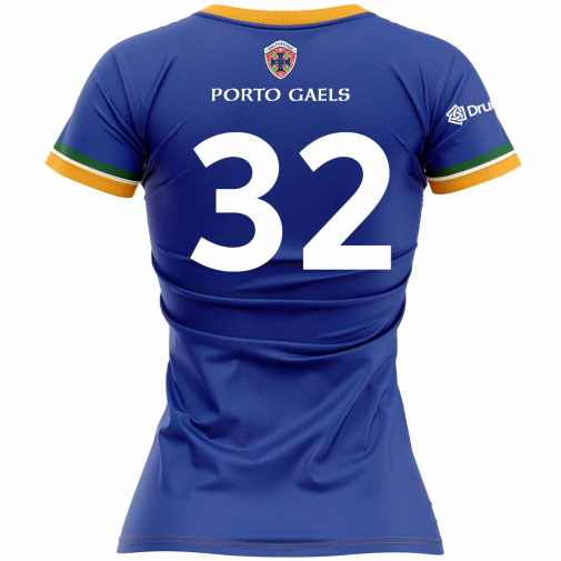 McKvr Porto Gaels Number 32 Playing Jersey - Womens - Royal