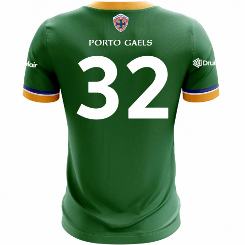 McKvr Porto Gaels Number 32 Goalkeeper Jersey - Youth - Green