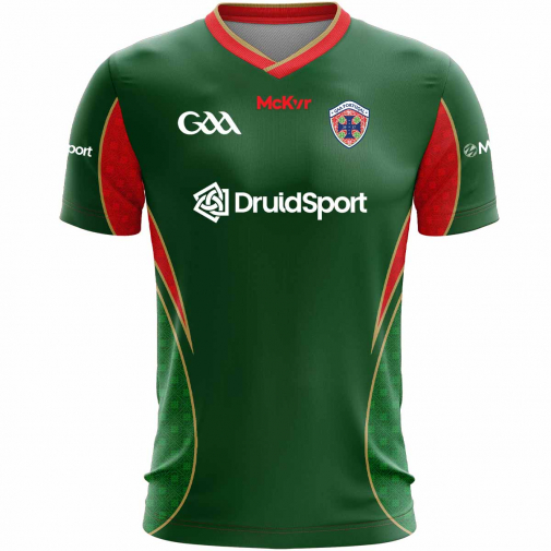 McKvr Portugal National Team GAA Goalkeeper Jersey - Adult - Green/Red Player Fit