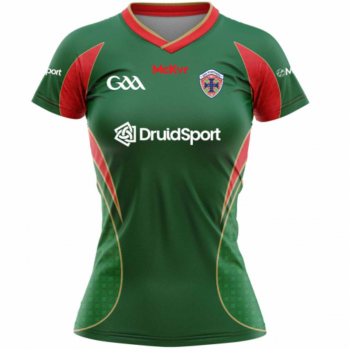 McKvr Portugal National Team GAA Goalkeeper Jersey - Womens - Green/Red