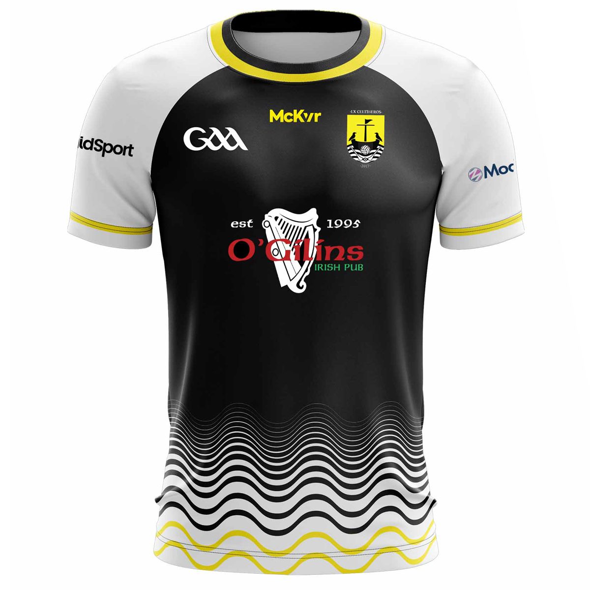 McKvr Lisbon Celtiberos GAA Goalkeeper Jersey - Adult - Black Player Fit