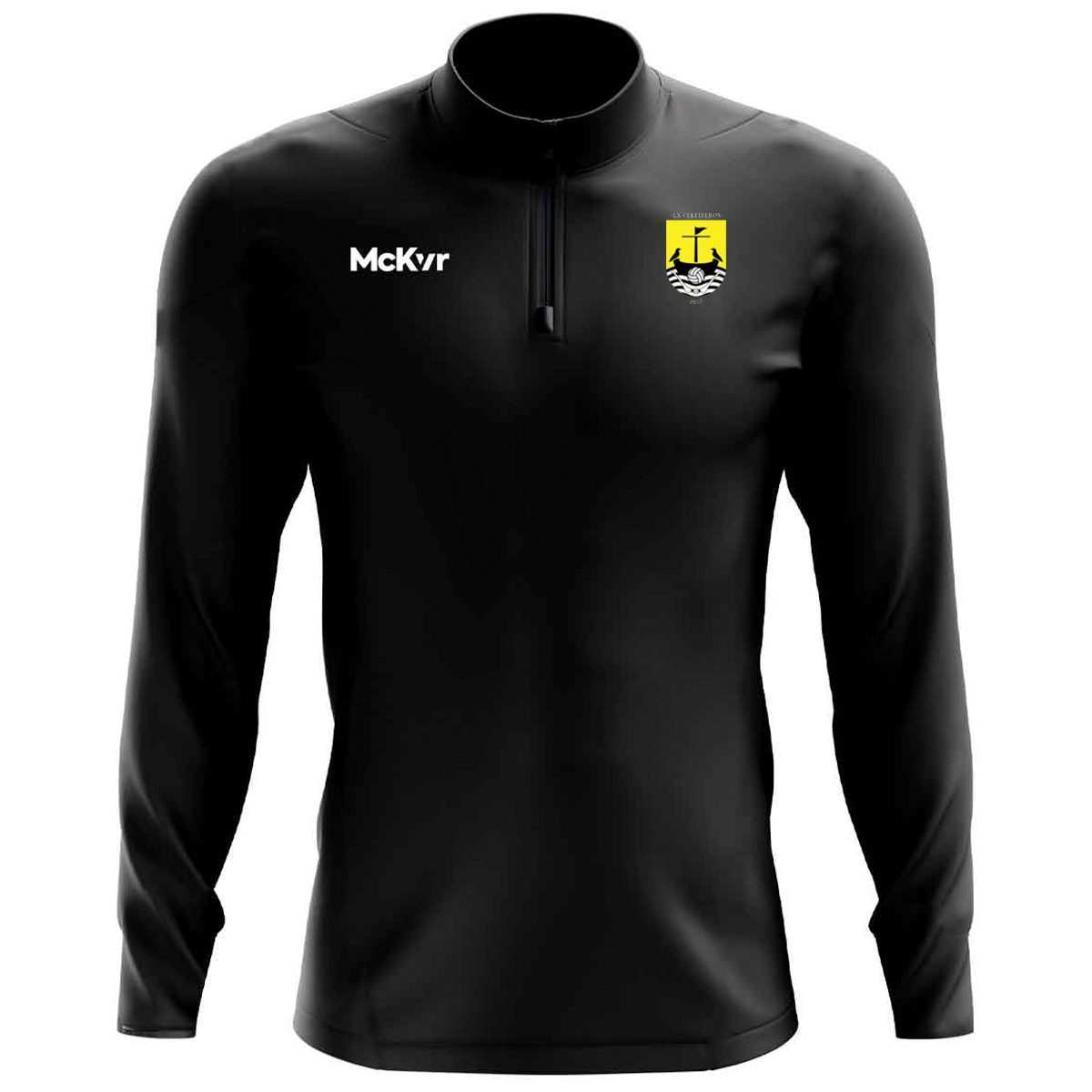 McKvr Portugal National Team GAA Core Pro 1/4 Zip Top - Adult - Black