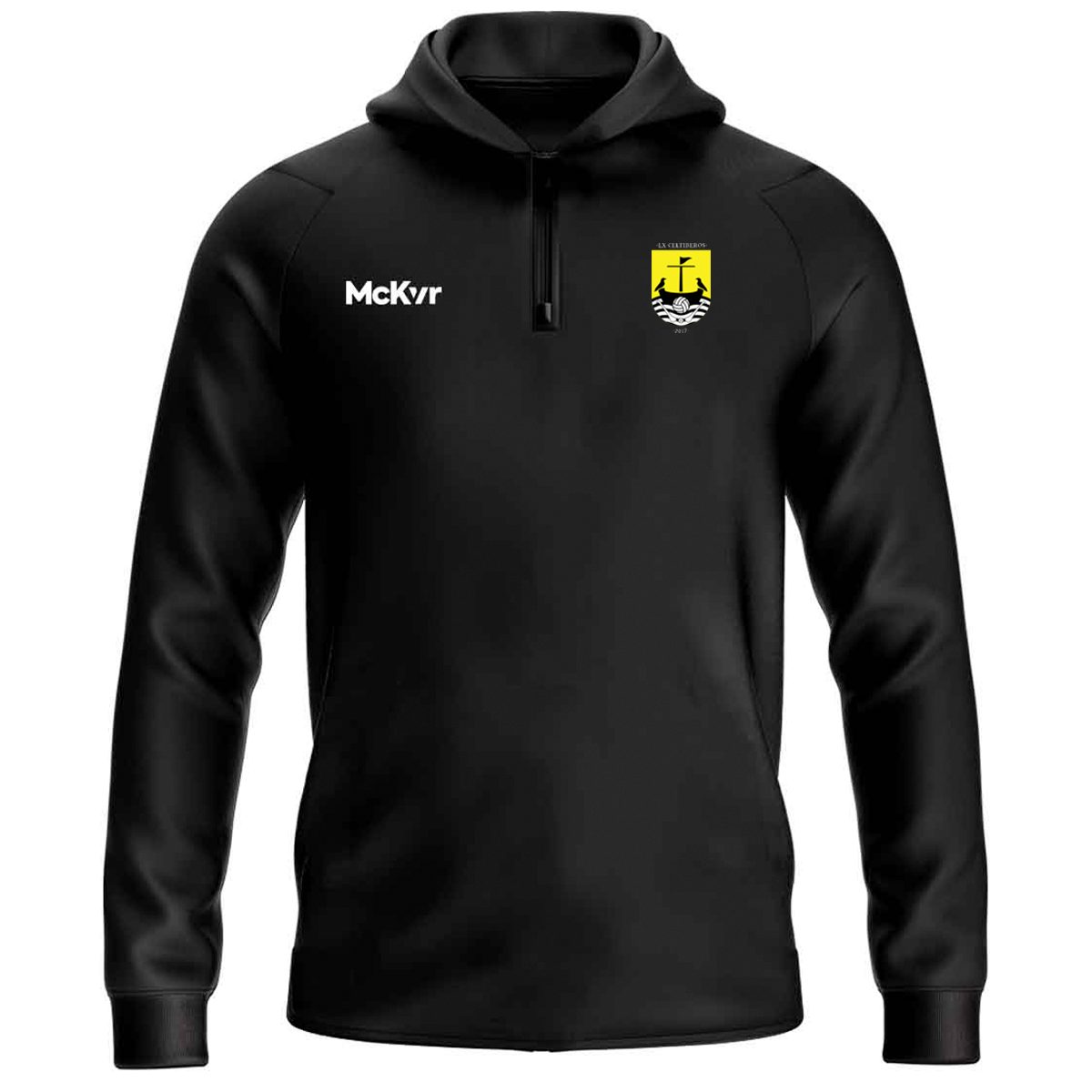 McKvr Lisbon Celtiberos GAA Core Pro 1/4 Zip Hoodie - Youth - Black