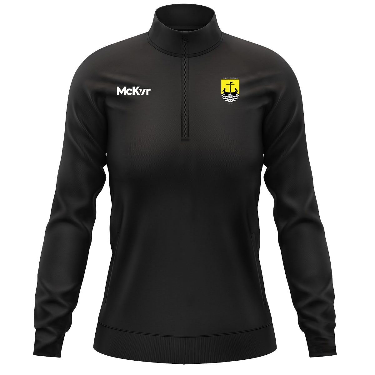 McKvr Portugal National Team GAA Core Pro 1/4 Zip Top - Womens - Black