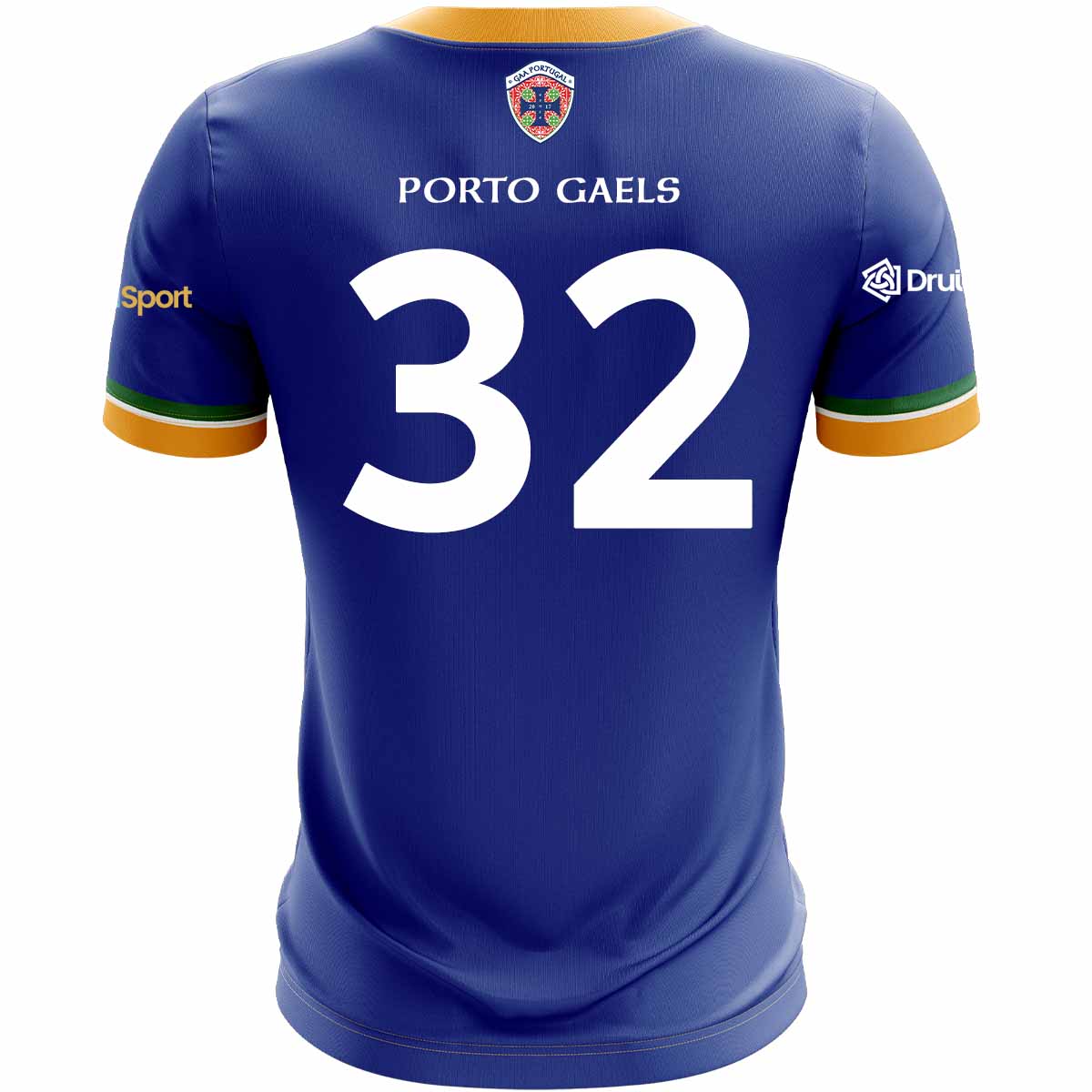McKvr Porto Gaels Number 32 Playing Jersey - Adult - Royal Player Fit