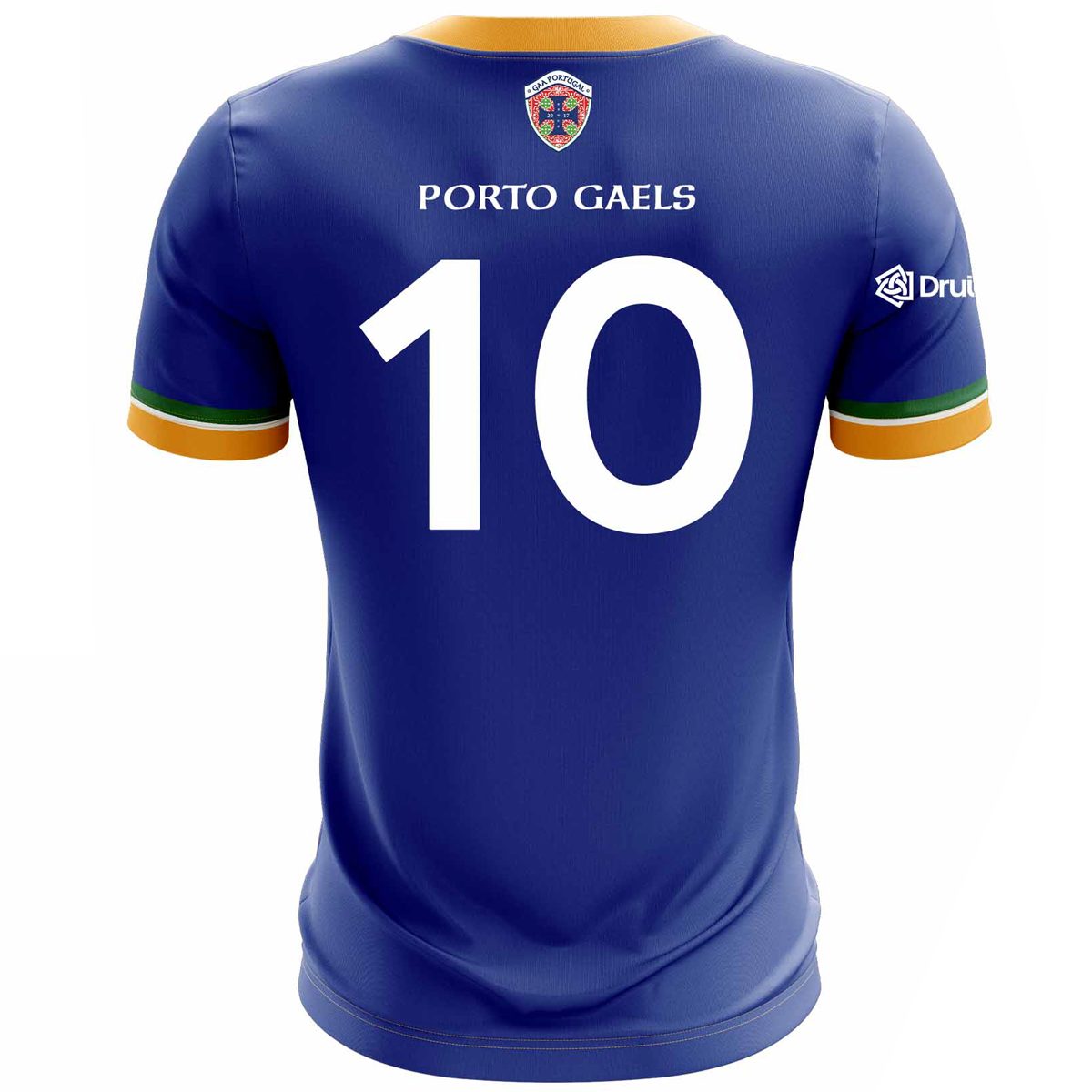 McKvr Porto Gaels Numbered Playing Jersey - Adult - Royal Player Fit